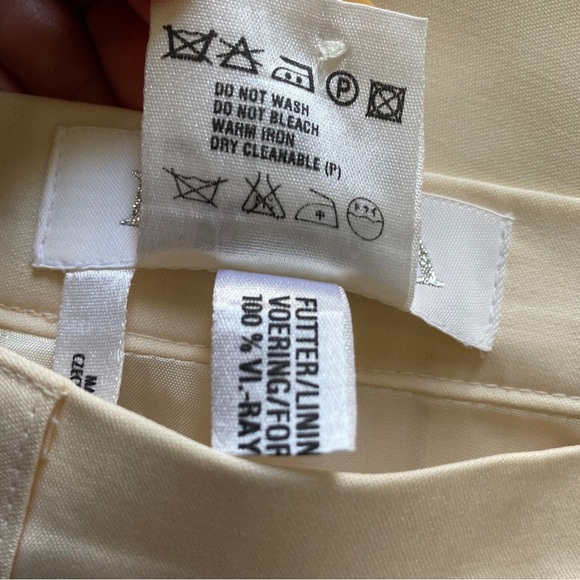 ESCADA Wool Elegant Cream Pencil Skirt 38/8 - Picture 8 of 11